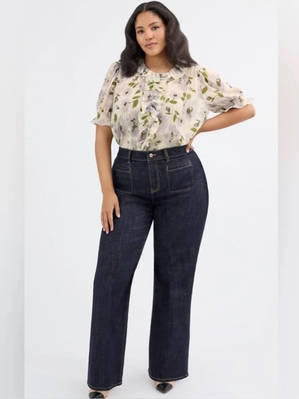 NWOT Cabi Venice Trouser style 4704R size 6 dark wash